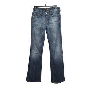 7 for all mankind Bootcut Rhinestone Pocket Jeans